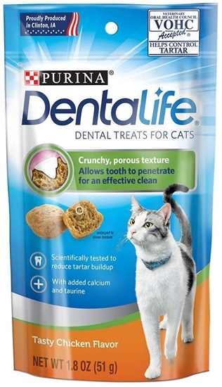 Picture of Purina DentaLife Chicken Flavor Dental Cat Treats